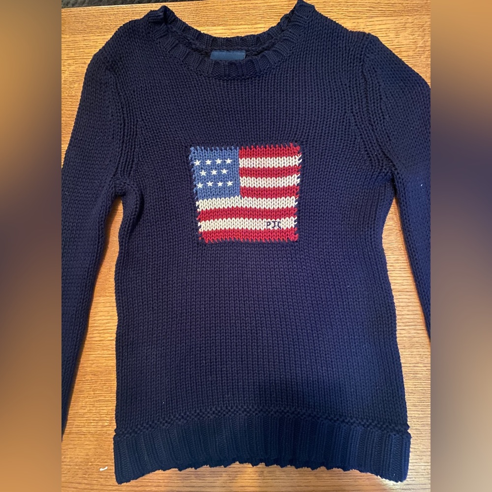 Vintage Polo Ralph Lauren Flag Sweater